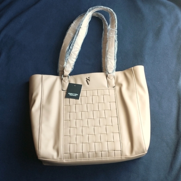 Simply Vera Vera Wang Handbags - NWT Vera Wang Lavey Raddix Tote Bag Country Beige